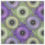 Seamless abstract gradient green purple violet cir fabric