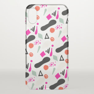 Seamless abstract modern circles fun dots geometri iPhone x case