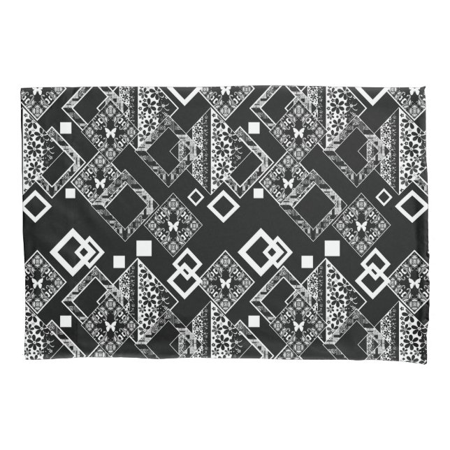 Seamless abstract modern ornamental decor pattern  pillow case (Front)