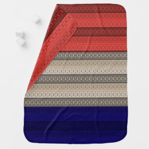 Seamless abstract ornamental decor retro vintage baby blanket