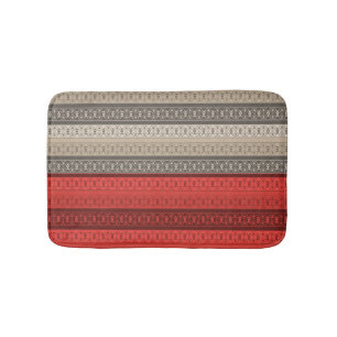 Seamless abstract ornamental decor retro vintage bath mat