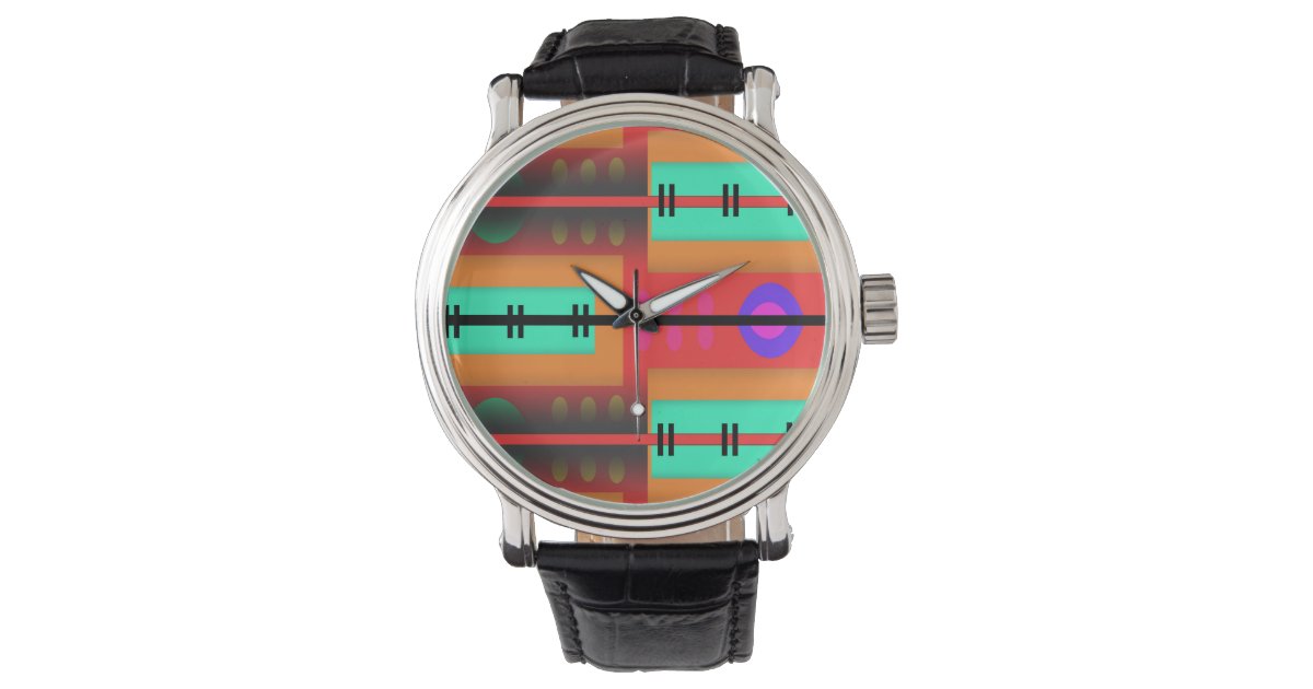 Seamless Abstract Pattern Watch | Zazzle