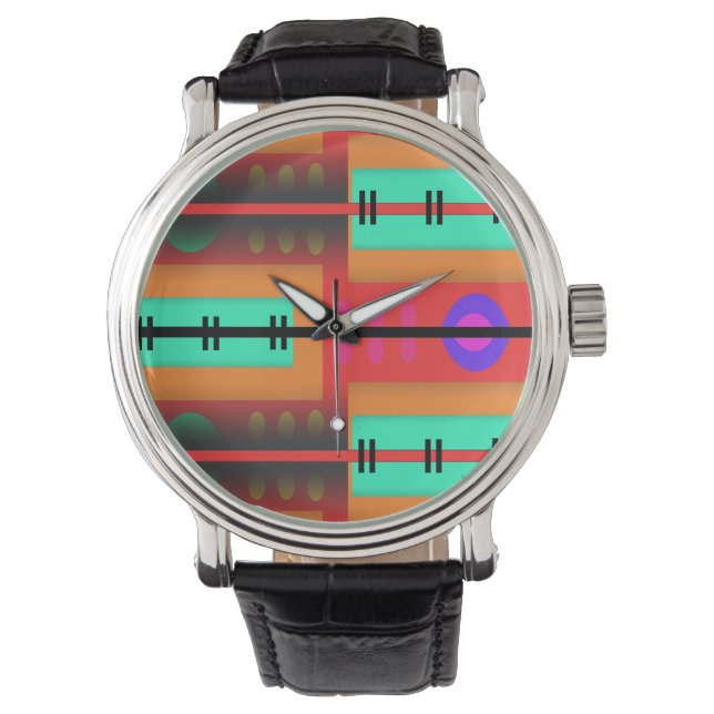 Seamless Abstract Pattern Watch (Front)
