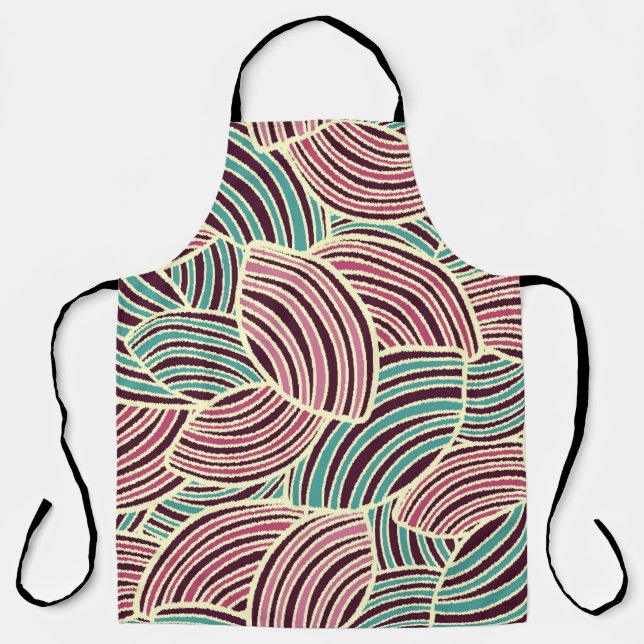 Seamless abstract pattern with the image of geomet apron (Front)