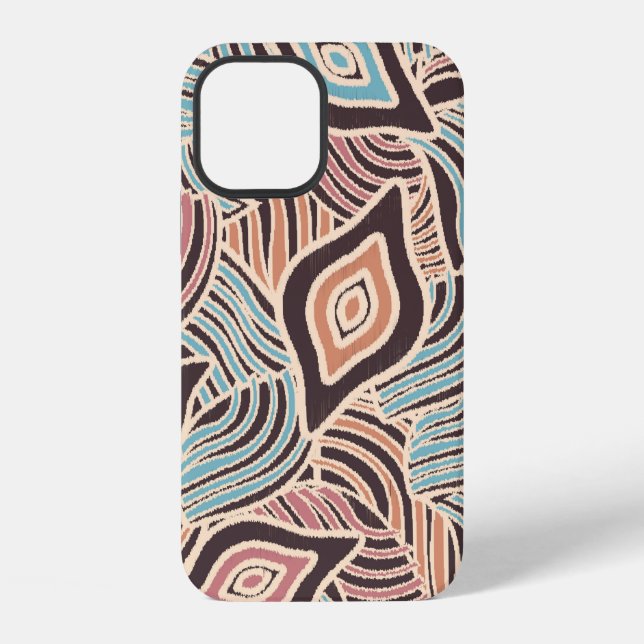 Seamless abstract pattern with the image of geomet iphone case (Back)