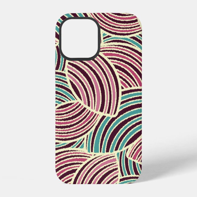 Seamless abstract pattern with the image of geomet iphone case (Back)
