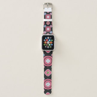 Seamless abstract pattern with the image of oval g apple watch band