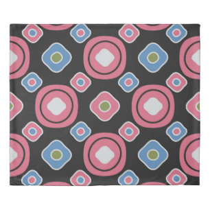 Seamless abstract pattern with the image of oval g duvet cover