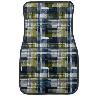 Seamless abstract rectangles car floor mat