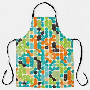 Seamless abstract retro geometric pattern apron