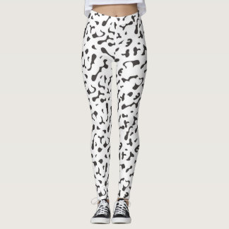 Seamless Abstract Vector Amorphous Patterned  Leggings