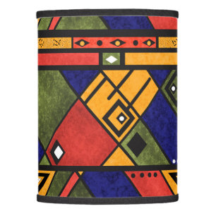 Seamless african ethno traditional texture pattern lamp shade