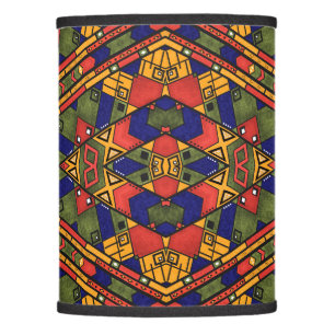 Seamless african ethno traditional texture pattern lamp shade