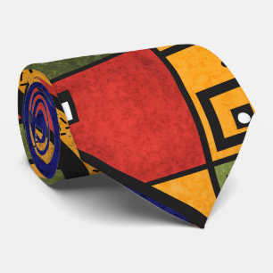 Seamless african ethno traditional texture pattern neck tie