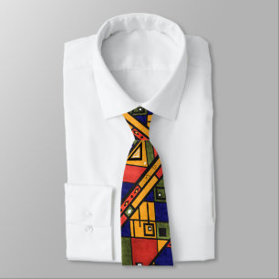 Seamless african ethno traditional texture pattern neck tie