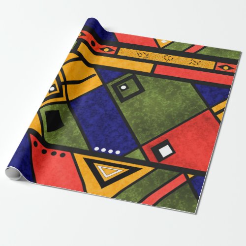 Seamless african ethno traditional texture pattern wrapping paper