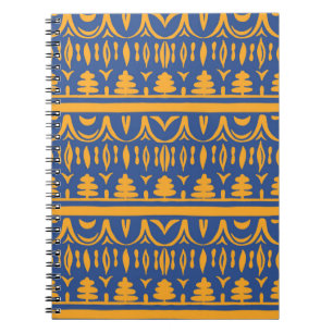 Seamless african pattern notebook