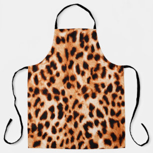Seamless animal print Beautiful watercolor spotted Apron