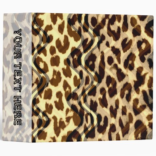 Seamless animal skin texture of leopard binder