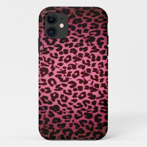 Seamless animal skin texture of leopard iPhone 11 case