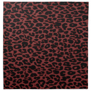 Seamless animal skin texture of leopard napkin