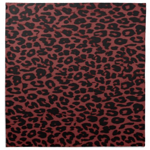 Seamless animal skin texture of leopard napkin