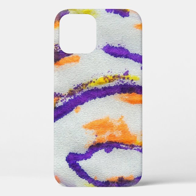 Seamless animal zebra. Dirty art pattern. Abstract Case-Mate iPhone Case (Back)
