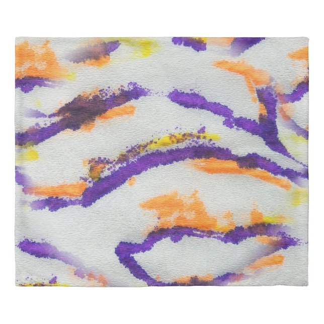 Seamless animal zebra. Dirty art pattern. Abstract Duvet Cover (Front)