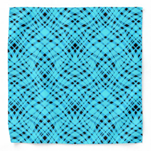 Seamless animal zebra tiger skin fur abstract blue bandana