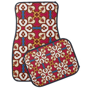 Seamless arabic pattern - based on ottoman traditi car floor mat
