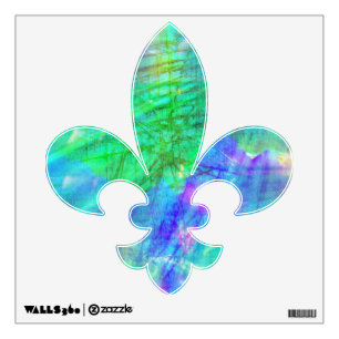 seamless art background watercolor blue, green wall sticker