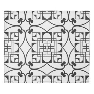 Seamless Art Deco Pattern. Vintage minimalistic ba Duvet Cover