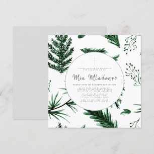 Seamless Baby Baptism Christening Invitation