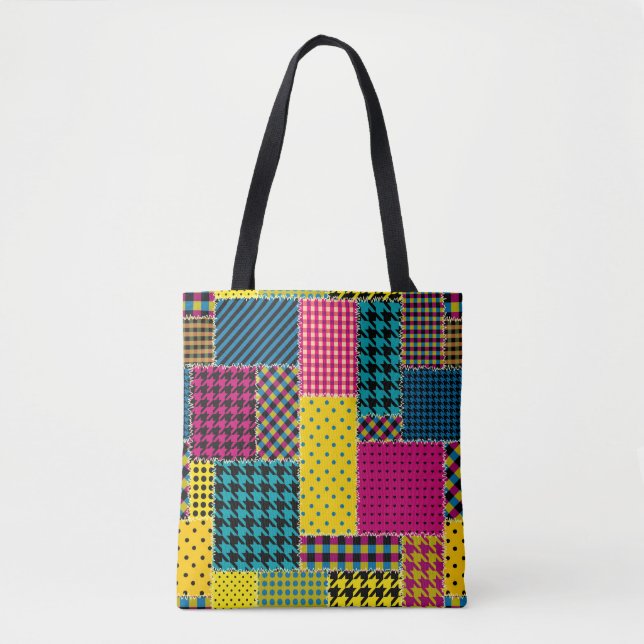 Seamless background pattern. Geometric patchwork p Tote Bag (Front)
