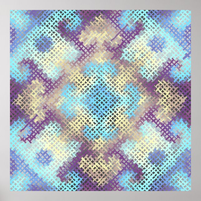 Seamless background pattern. Imitation of a textur Poster (Front)