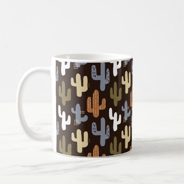 seamless background patterns in Scandinavian style Coffee Mug (Left)