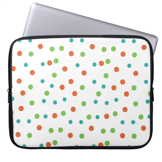 Seamless Background with polka dot pattern. Polka  Laptop Sleeve (Front)
