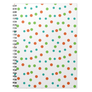 Seamless Background with polka dot pattern. Polka  Notebook