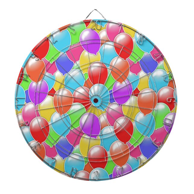 Seamless Balloons Dart Board (Front)