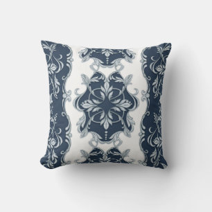 Seamless baroque pattern 7 throw pillow