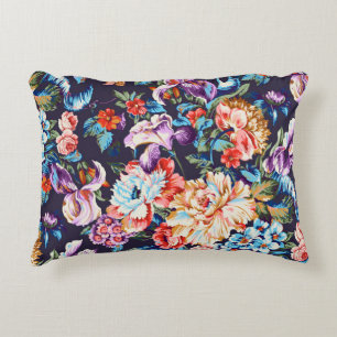 Seamless beautiful abstract colorful watercolor di accent pillow