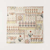 Seamless beautiful mughal floral with ethnic paisl
