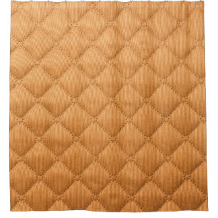 Seamless beige background of square shape, texture shower curtain