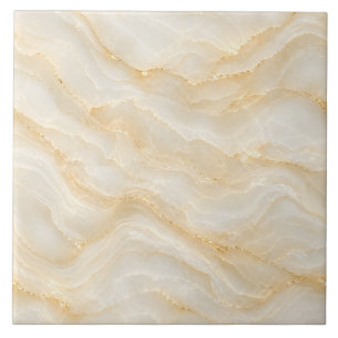 Seamless Beige Gold Marble Onyx Pattern Ceramic Tile