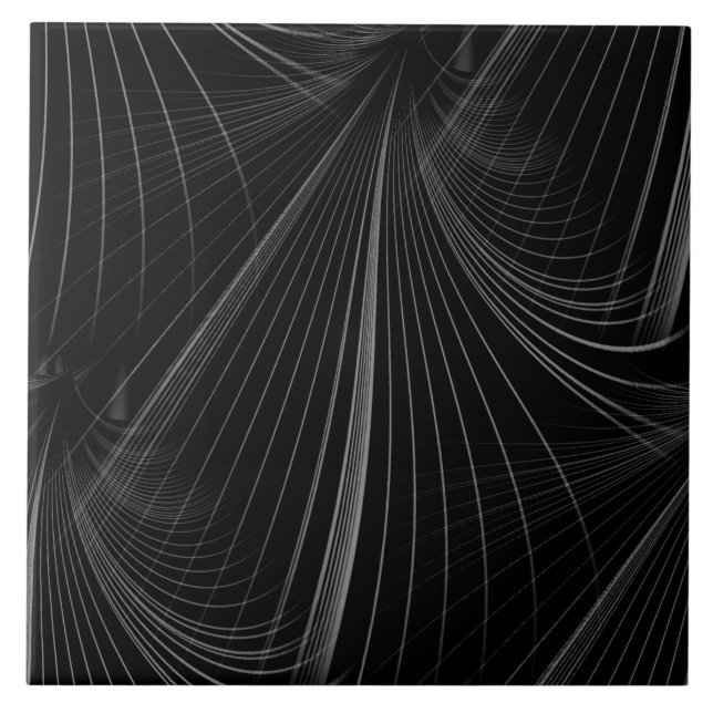 Seamless Black and Gray Ceramic Tile (Front)