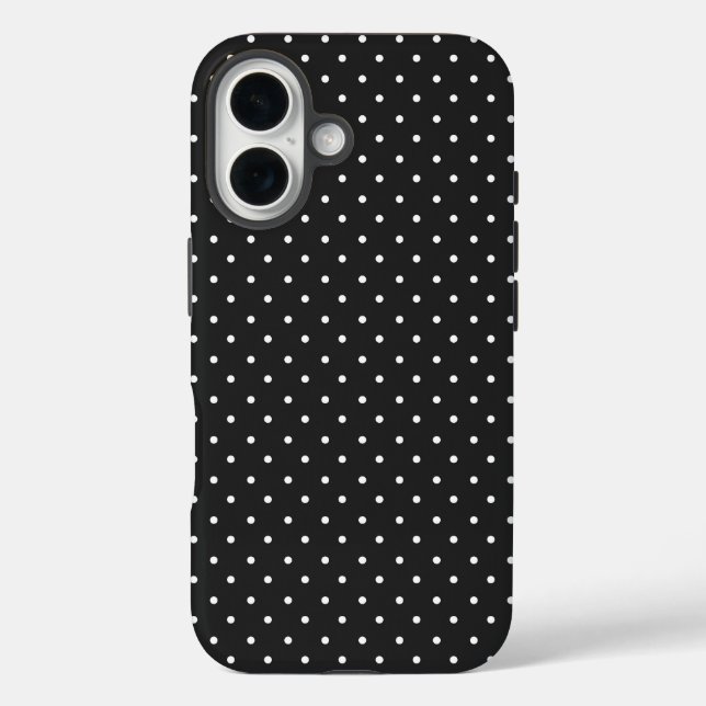 Seamless black and white polka dot pattern  Case-Mate iPhone case (Back)
