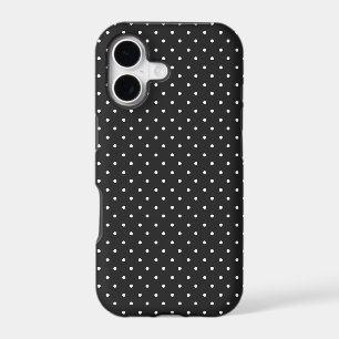 Seamless black and white polka dot pattern iPhone 17 case