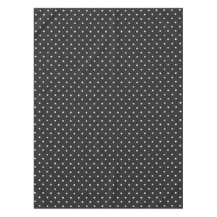 Seamless black and white polka dot pattern tablecloth