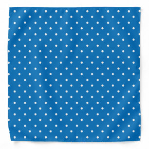 Seamless blue background polka dot pattern bandana