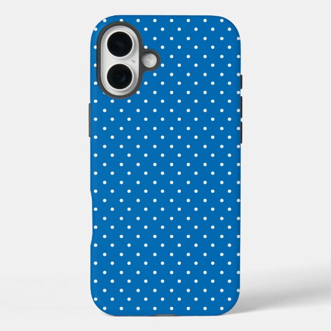 Seamless blue background polka dot pattern  Case-Mate iPhone case (Back)